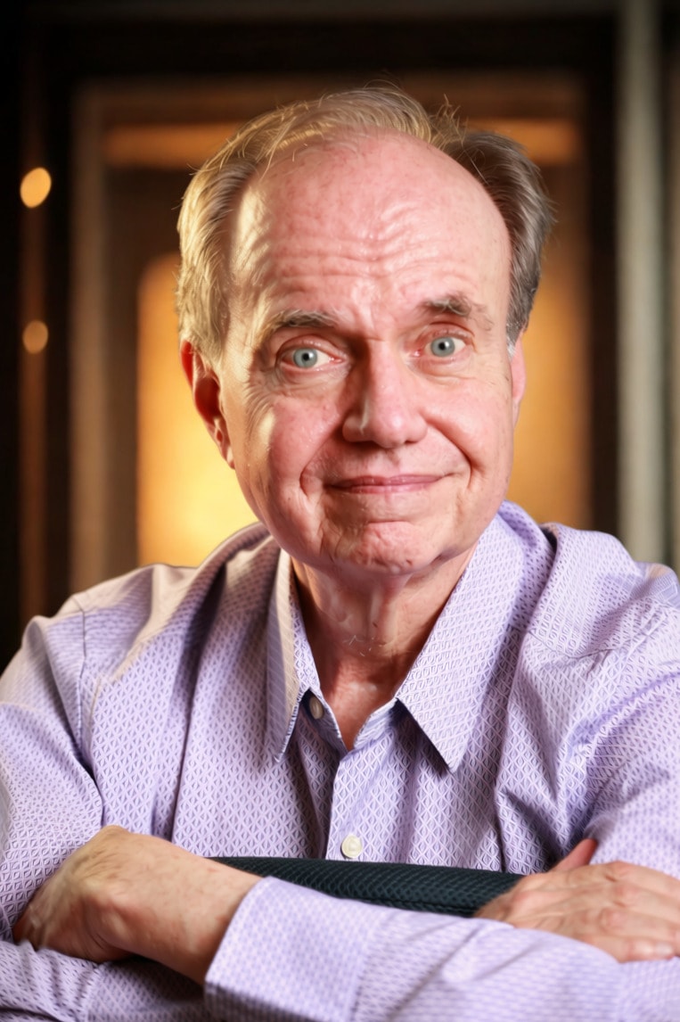 Jim Carson headshot — improv face